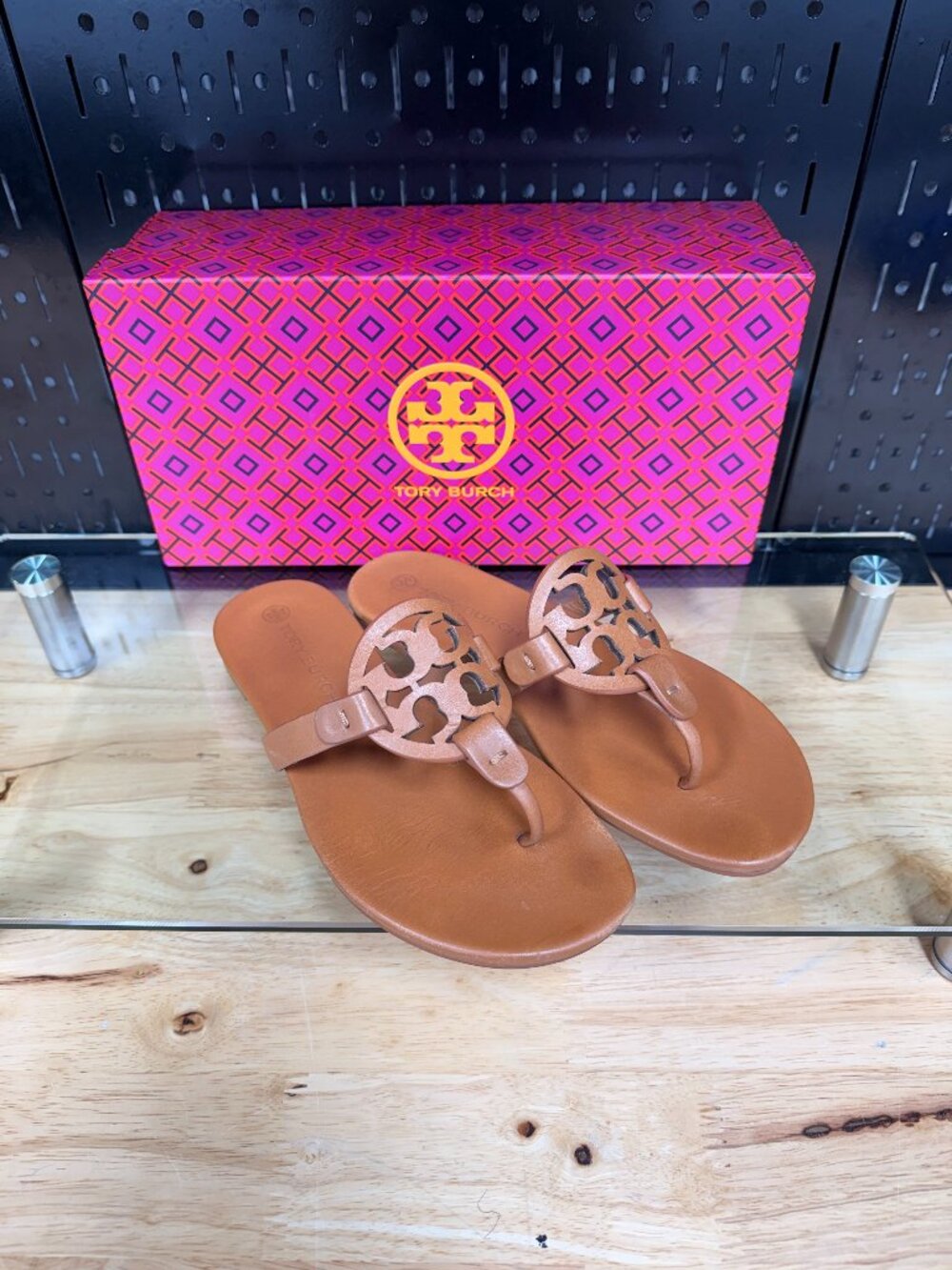 Tory Burch Miller Leather Sandal Sz 6.5
